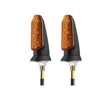 MERPLO Motorbike Indicator 1/2 Pcs Front And Rear Turn Signal Lights Motorcycle Mini Light Flasher Indicator Universal Riding Kit Mounting Bracket