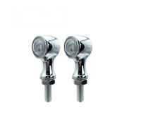 MERPLO Motorcycle Tail Light Aluminum 8mm Motorcycle Turn Signal Lights 3 In 1LED Indicators Warning Rear Direction Winker Lamp Motorbike Stop Light