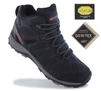Merrell - GORE-TEX Day hiking boots - Accentor 3 Sport Mid Gtx Black/Tangerine for Men in Leather - Size 43.5 Black 43.5