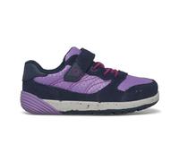 Merrell Bare Steps A83 Unisex Kids Trainers, Navy Blue Purple, 6 Wide Toddler