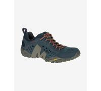 Merrell Intercept Hiking Shoes Dark Blue Light Grey Red - 45