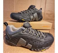 Merrell Intercept Men's Leather Walking/Hiking Shoes, Smooth Black UK 8.5 BNWT