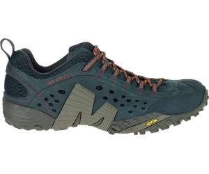 Merrell Intercept Mens Walking Shoes Blue Offroad Hiking All-Terrain Trainers
