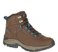 Merrell Women's Vego Mid LTR Leisure Time and Sportwear Boots, Dark Earth/B.Blue (Multicolor), 7.5 UK