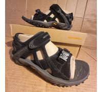 Merrell Kahuna III Women's Sport Sandals Black Suede Leather Hiking Shoe - UK8