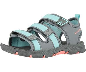 Merrell Kids Hydro Cr nkle Strap SandalsMulticolour (Grey/Turquoise),5 UK37