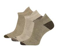Merrell Men's 3 Pack Solid Marl Low Cut Tab Hiking Socks, Olive Assorted, L-X-L
