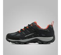 Merrell Men's Accentor Sport 4 Gore-TEX Walking Shoe, Waterproof, Suede and Mesh Upper, EVA Midsole, Rubber Outsole (Black/Red, UK Footwear Size System, Adult, Men, Numeric, Medium, 10)
