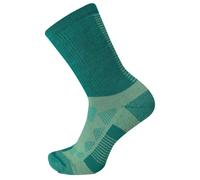 Merrell Men's and Women's Moab Speed Lightweight Hiking Low Cut Tab Socks-Unisex Sustainable Coolmax Ecomade, Crew - Turquoise, S-M
