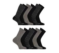 Merrell - Mens Ankle Socks, Women Hiking Socks, Midweight, Cushioned for Soft Support and Reduced Fatigue, Long Lasting, Moisture-Wicking and Odor-Resistant, Multipack (Grey) (M/L) (12pk)