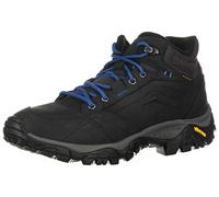 Merrell Mens Waterproof Walking Boots with A Vibram Sole Moab Adventure Mid PLR Wp J002165 - Black/Blue Nubuck Leather - UK Size 9 - EU Size 43.5 - US Size 9.5