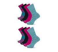 Merrell - Mens Crew Socks, Thick Socks, Warm Socks for All Seasons, Long Lasting with Reinforced Heel and Toe, Supportive, Moisture-Wicking and Odor-Resistant, Multipack (PKAST) (S/M) (8pk)