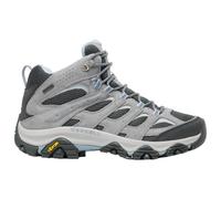 Merrell Women's Moab 3 Mid GORE-TEX Walking Boot, Waterproof, Pig Suede Leather and Mesh Upper, Vibram TC5+ Outsole (Grey, Adult, UK Footwear Size System, Adult, Women, Numeric, Medium, 6)