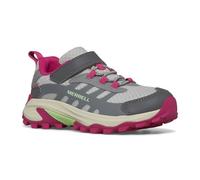 Merrell Moab Speed 2 Low A/C WTRPF, Hiking Shoes Unisex Adult, Grey Berry Mint, 7 Big Kid