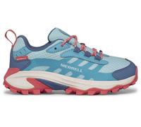 Merrell Moab Speed 2 Waterproof Junior Walking Shoes Blue Kids Offroad Hiking