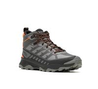 Merrell Mens Speed Waterproof Mid Hiking Boots - Black/Orange, Black, Size 11, Men Black