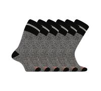 Merrell Thermal Crew Socks, Black, Medium (Pack of 6)