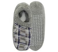 Merrell Unisex-adults Men's and Women's Cozy Gripper Slipper Socks - Unisex Soft Brushed Inner Layer and Full Cushion, Charcoal, S-M