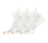Merrell Cushioned Cotton Ankle Sock, White, Small-Medium (Pack of 3)