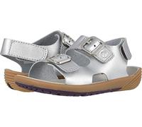 Merrell Unisex Child Bare Steps Sandal, Silver, 10 Wide Toddler