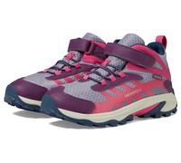Merrell unisex-child Moab Speed 2 Mid Alternative Closure Waterproof, Berry/Navy, 1 US Big Kid