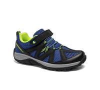 Merrell Unisex Child Ridge Trek Hiking Shoe, Black / Blue, 1.5 Wide Big Kid