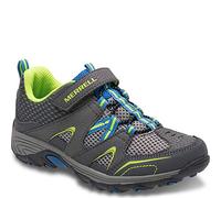 Merrell Unisex-Child Trail Chaser Hiking Sneaker, Grey/Blue/Citron, 5.5 Big Kid
