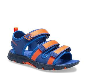 Merrell Unisex Kid's Hydro Cr nkle Strap Sandals, Multicolour (Blue/Orange), 5 (37 EU)