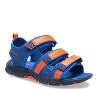 Merrell Unisex Kid's Hydro Cr nkle Strap Sandals, Multicolour (Blue/Orange), 5 (37 EU)