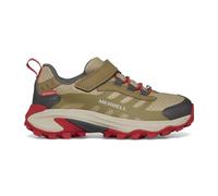 Merrell Unisex Kid's Moab Speed 2 Low Alternative Closure Waterproof Hiking Shoe, Coyote, 2 Wide Big