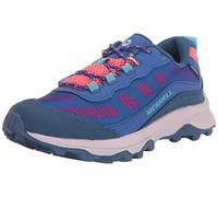 Merrell Unisex Kids Moab Speed Low Wtrpf Hiking Shoe, Blue, 2 UK