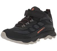 Merrell Unisex Kids Moab Speed Mid A/C WTRPF Hiking Shoe, Black, 2 UK