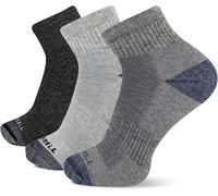 Merrell Unisex Men's and Women's Merino Wool Work Ankle Socks - 3 Pairs - Arch
