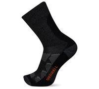Merrell Unisex Moab Hiking Midweight Cushion Crew Sock - Coolmax Moisture Wicking and Blister Protection 1 pair per pack, Grey,9.5-12 Women's / 8.5-13 Men's, Char, Medium