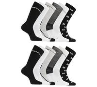 Merrell Unisex's Men's and Women's Recycled Cushioned Crew Socks-6 Hiking Arch Support, Black Assorted (12 Pairs), Small-Medium (Pack of 12)