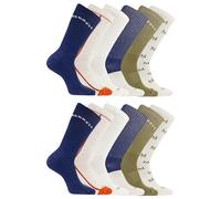 Merrell Unisex's Men's and Women's Recycled Cushioned Crew Socks-6 Hiking Arch Support, Navy Assorted (12 Pairs), Small-Medium (Pack of 12)