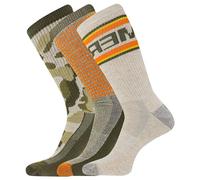 Merrell Unisex's Men's and Women's Recycled Everyday Half Cushion Low Cut Tab Socks-3 Pairs-Breathable Hiking Repreve, Orange Assorted, Medium-Large