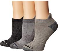 Merrell Unisex's Men's and Women's Wool Everyday Hiking Low Cut Socks-3 Pairs-Cushioned Moisture Wicking Casual, Charcoal Heather, Small-Medium (Pack of 3)