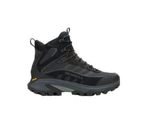 Merrell - Winter Hiking Boots - Moab Speed 2 Thermo Mid Wp Triple Black for Men in Leather - Size 41.5 Black 41.5