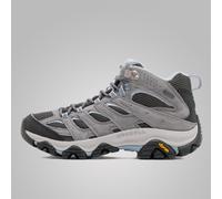 Merrell Women's Moab 3 Mid GORE-TEX Walking Boot, Waterproof, Pig Suede Leather and Mesh Upper, Vibram TC5+ Outsole (Grey, Adult, UK Footwear Size System, Adult, Women, Numeric, Medium, 7)