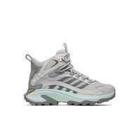 Merrell Womens Moab Speed 2 Mid Goretex Hiking Boots, Grey/Blue, Size 5, Women Grey/Blue