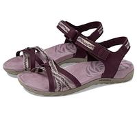 Merrell Women's Terran 3 Cush Cross Sandal, Burgundy, UK 3