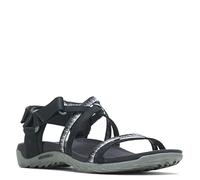 Merrell Women's Terran 3 Cush Lattice Sandal, Black/White, 4.5 UK