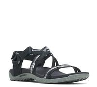 Merrell Women's Terran 3 CUSH Lattice Sport Sandal, Black, 3 UK