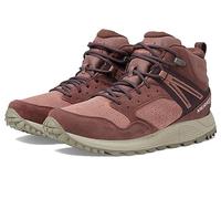 Merrell Women's Wildwood Mid Leather Waterproof Hiking Boot, Marron/Burlwood, 6 UK