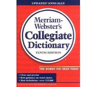 Merriam-Webster's Collegiate Dictionary 10th Edition by Merriam-Webster (1998) Hardcover