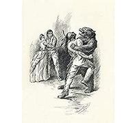 Merrill Last Mohicans Hawk-Eye Magua Illustration Art Print Canvas Premium Wall Decor Poster Mural