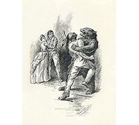 Merrill Last Mohicans Hawk-Eye Magua Illustration Unframed Wall Art Print Poster Home Decor Premium