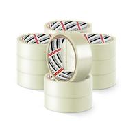 Merrimen 12 Pack Heavy Duty Clear Adhesive Cellotape - 24mm x 40m x 45mic, Strong & Durable, Easy Tear, No Residue, Perfect for Packaging, Crafts, Shipping, and Office Use, Premium OPP Acrylic Tape