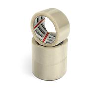 Merrimen Strong Heavy Duty Clear Packaging Tape - 3 Rolls (48MM x 66M) - Secure Sticky Sealing Tape for Parcel Boxes, Moving Boxes & Large Postal Bags - Ideal for Long Term Storage